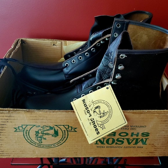Vintage Leather Boots. Mason Shoe est. 1904 - Picture 1 of 5